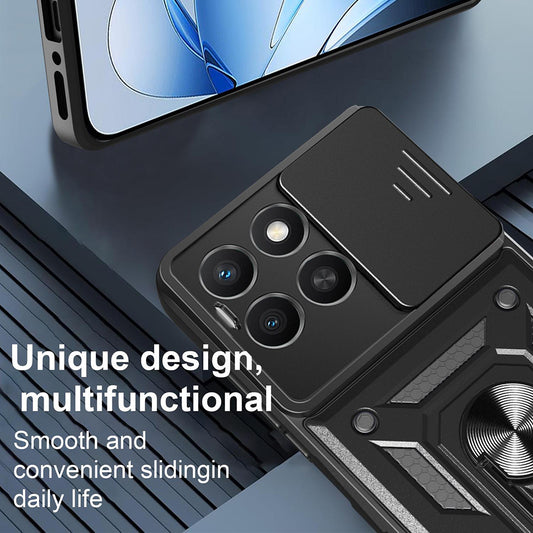 Cover til Honor X8c, Techsuit, CamShield, Grøn