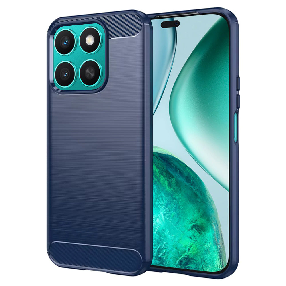 Cover til Honor X8c, Techsuit, Carbon, Blå