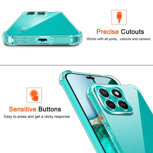 Cover til Honor X8c, Techsuit, Stødabsorberende Klar, Transparent