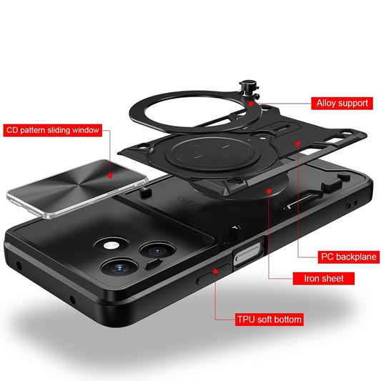 Cover til Honor X8d, Techsuit, CamGuard Pro, Sort