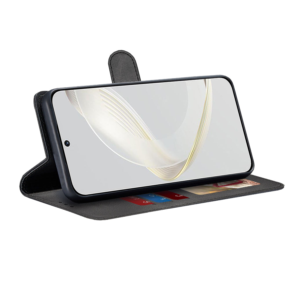 Cover til Huawei nova 12s / nova 11, Techsuit, Diary Book, Sort