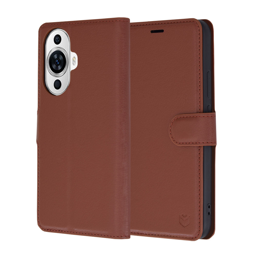 Cover til Huawei nova 12s / nova 11, Techsuit, Leather Folio, Brun
