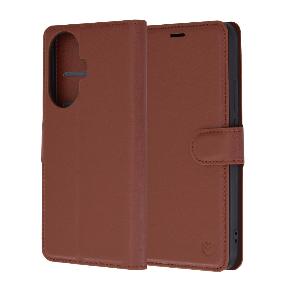 Cover til Huawei nova 12s / nova 11, Techsuit, Leather Folio, Brun