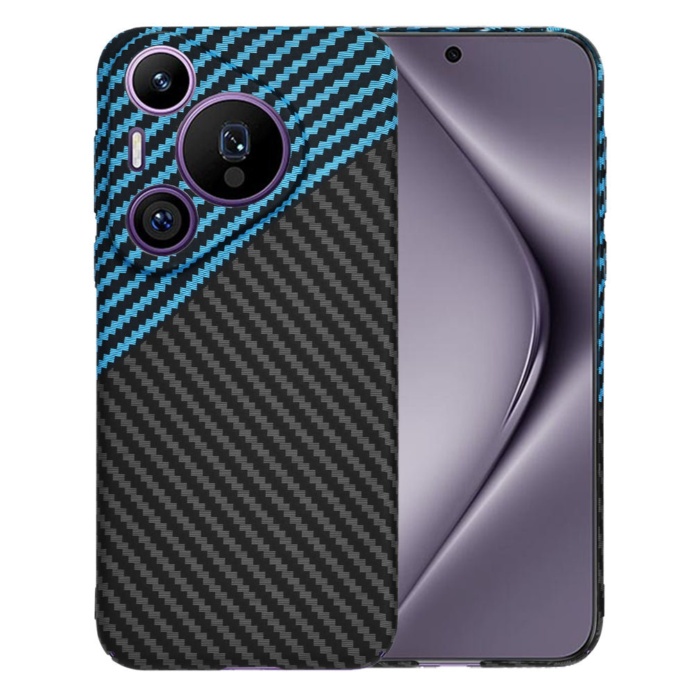 Cover til Huawei Pura 70 Pro, Techsuit, Carbonite FiberShell, Sort Bleu