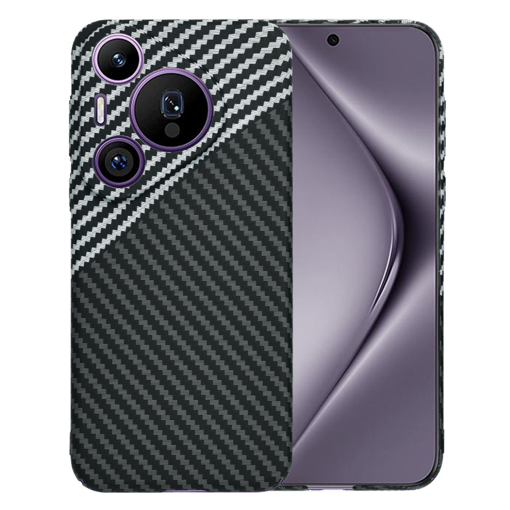 Cover til Huawei Pura 70 Pro, Techsuit, Carbonite FiberShell, Sort Grå