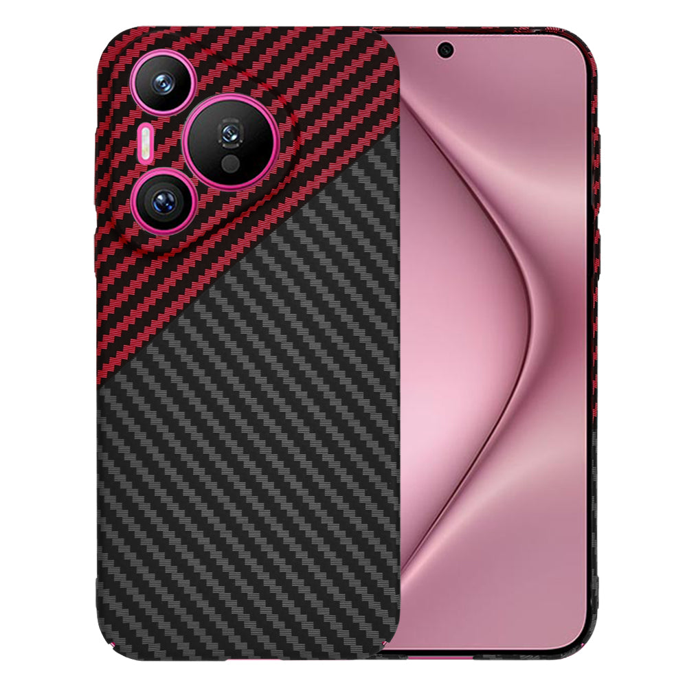 Cover til Huawei Pura 70, Techsuit, Carbonite FiberShell, Sort Rød