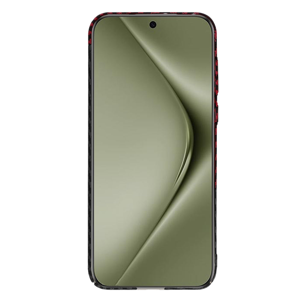 Cover til Huawei Pura 70 Ultra, Techsuit, Carbonite FiberShell, Sort Rød