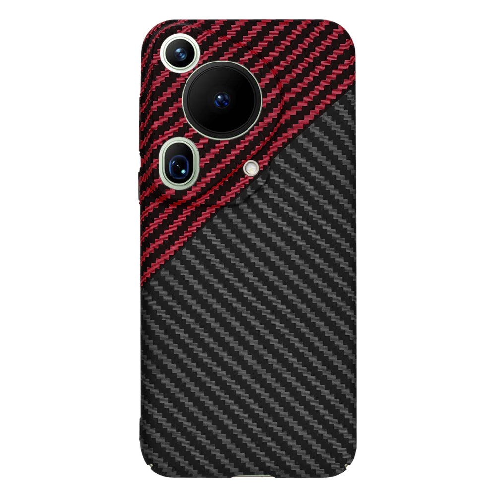 Cover til Huawei Pura 70 Ultra, Techsuit, Carbonite FiberShell, Sort Rød