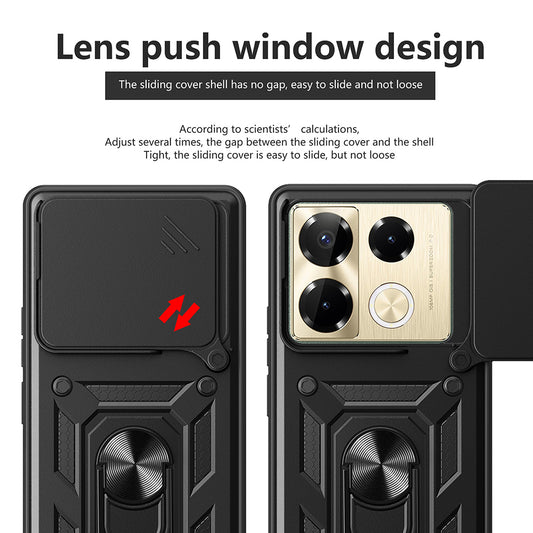 Cover til Infinix Note 40 Pro+, Techsuit, CamShield, Grøn