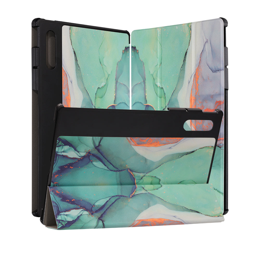 Cover til Lenovo Yoga Tab Plus, Techsuit, FoldPro Green Time, Multifarvet