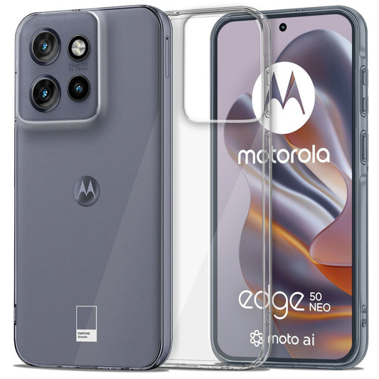 Etui til Motorola Edge 50 Neo, Tech-Protect, Flexair, Transparent