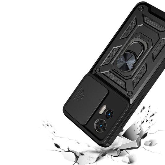Cover til Motorola Edge 50 Fusion, Techsuit, CamShield, Sort