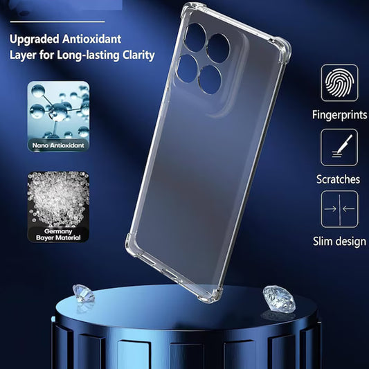 Cover til Motorola Edge 60 Fusion / Edge 60, Techsuit, Stødabsorberende Klar, Transparent