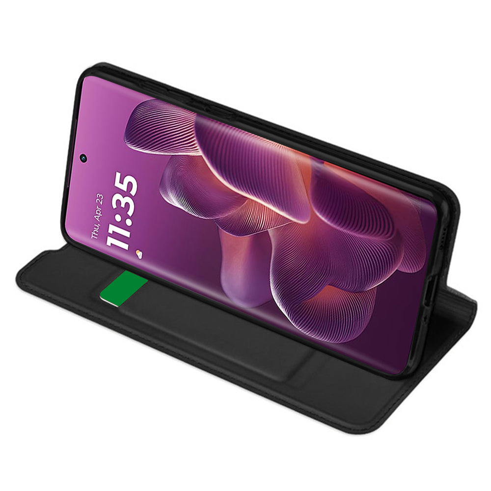 Cover til Motorola Edge 60 Pro, Techsuit, Magskin Book, Sort