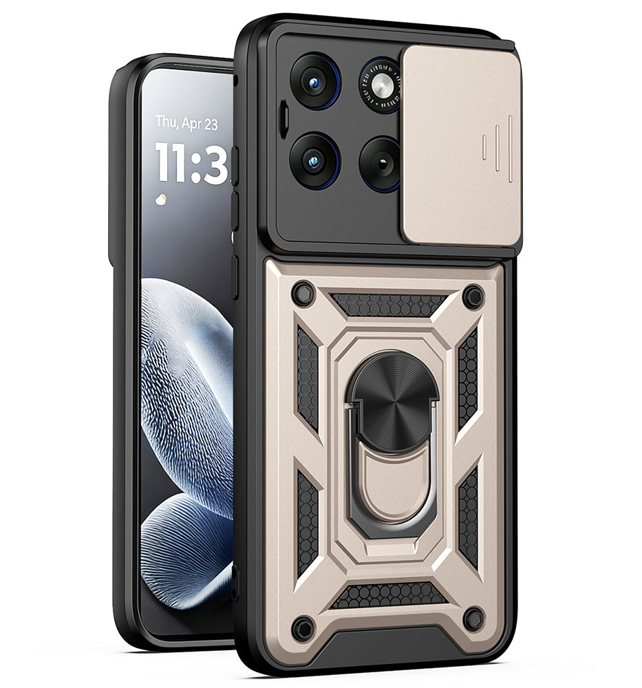 Cover til Motorola Edge 70 Fusion, Techsuit, CamShield, Guld