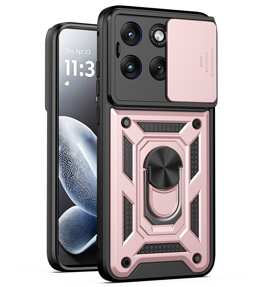 Cover til Motorola Edge 70 Fusion, Techsuit, CamShield, Rosa Guld