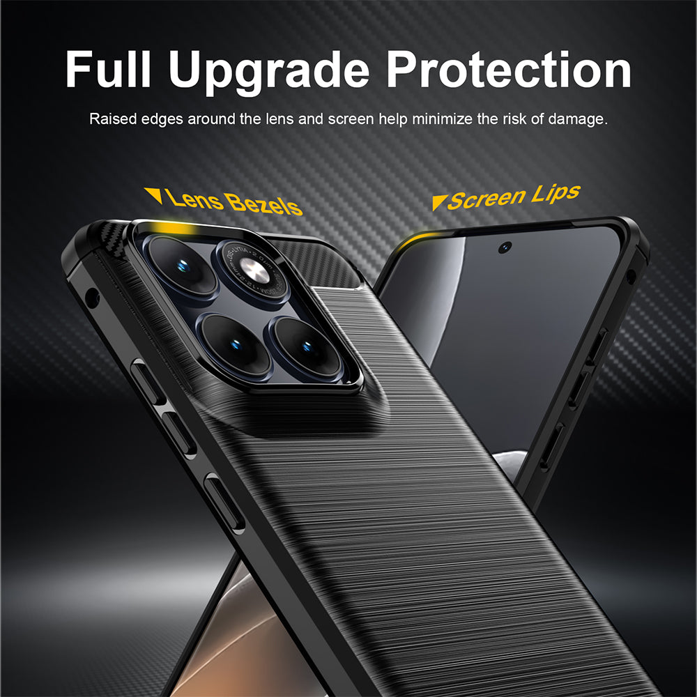Etui til Motorola Edge 70 Fusion, Techsuit, Carbon, Sort