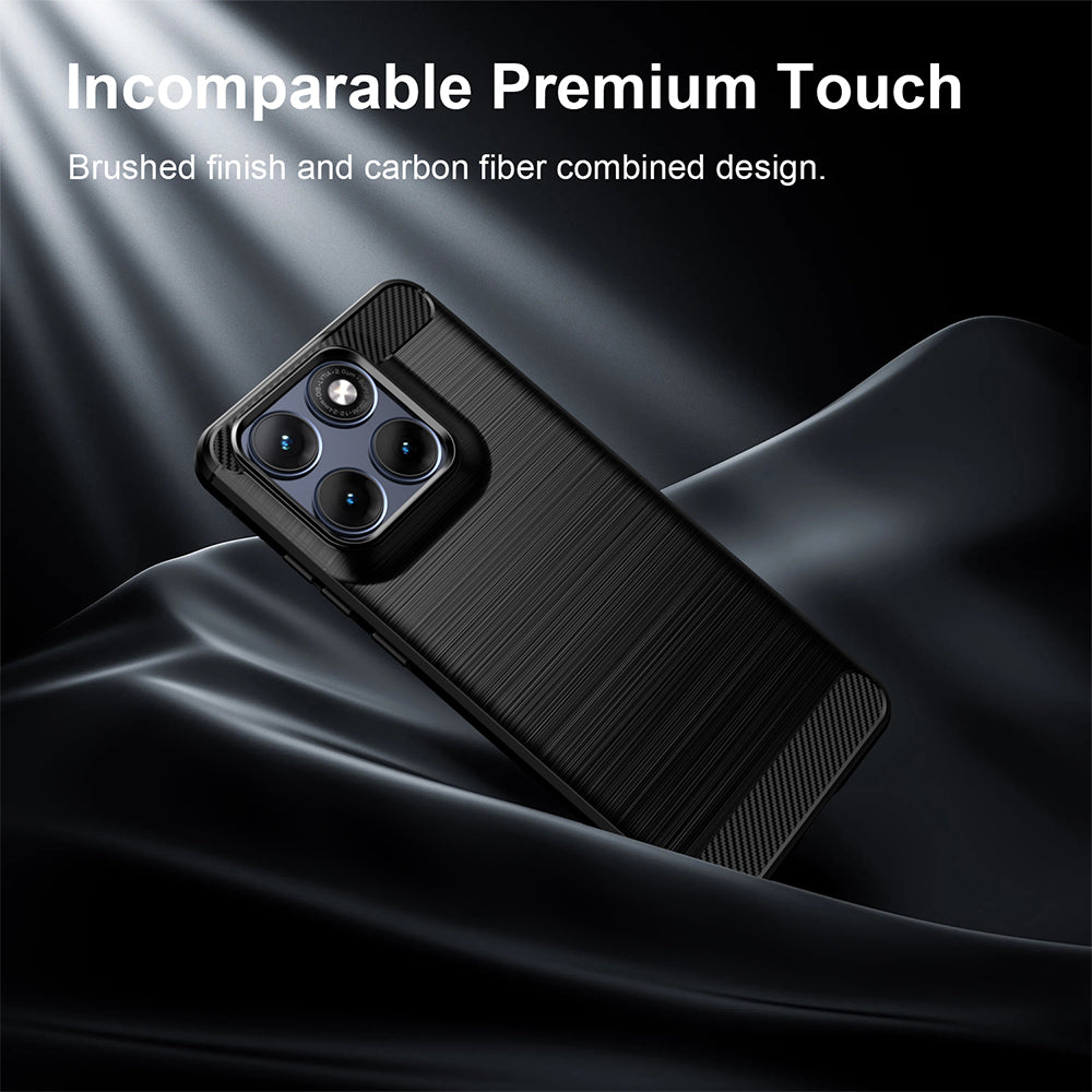 Etui til Motorola Edge 70 Fusion, Techsuit, Carbon, Sort