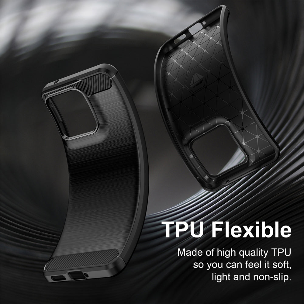 Etui til Motorola Edge 70 Fusion, Techsuit, Carbon, Sort