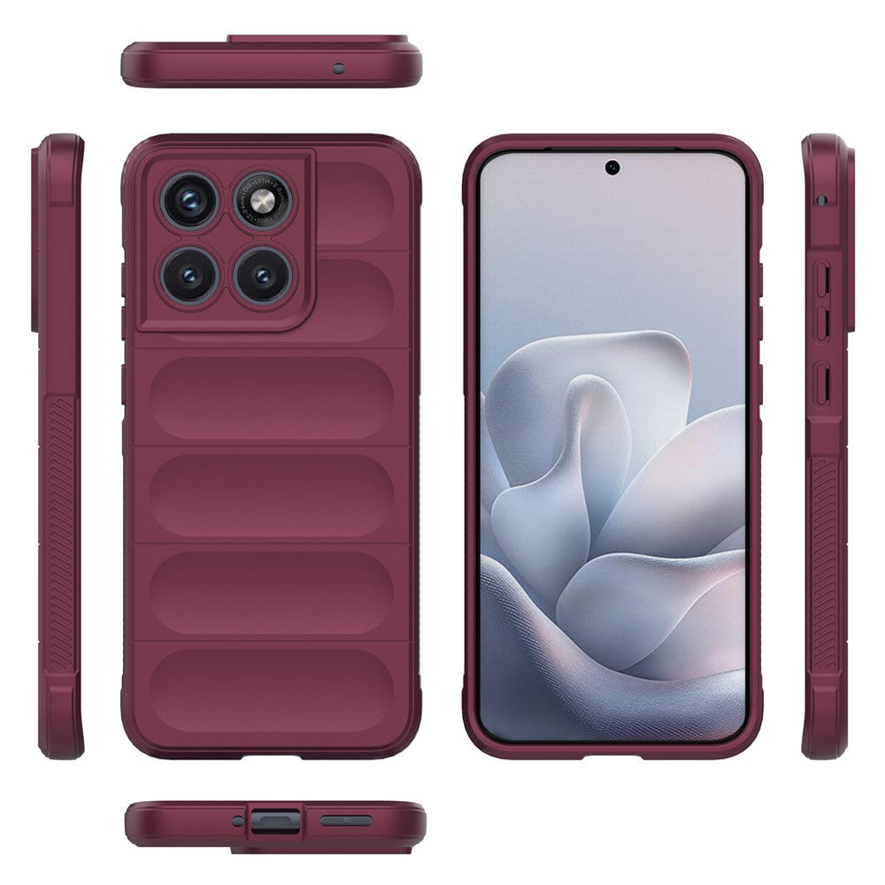 Cover til Motorola Edge 70 Fusion, Techsuit, Magic Shield, Vinrød