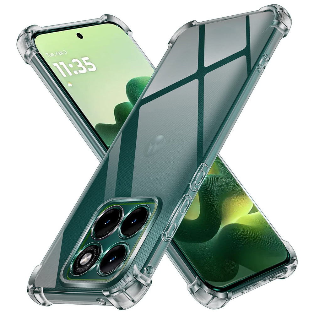 Cover til Motorola Edge 70 Fusion, Techsuit, Stødsikker Klar, Røgfarvet