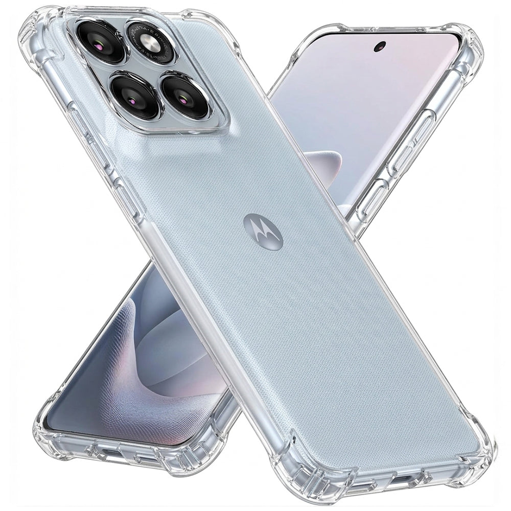 Etui til Motorola Edge 70 Fusion, Techsuit, Shockproof Clear, Gennemsigtig