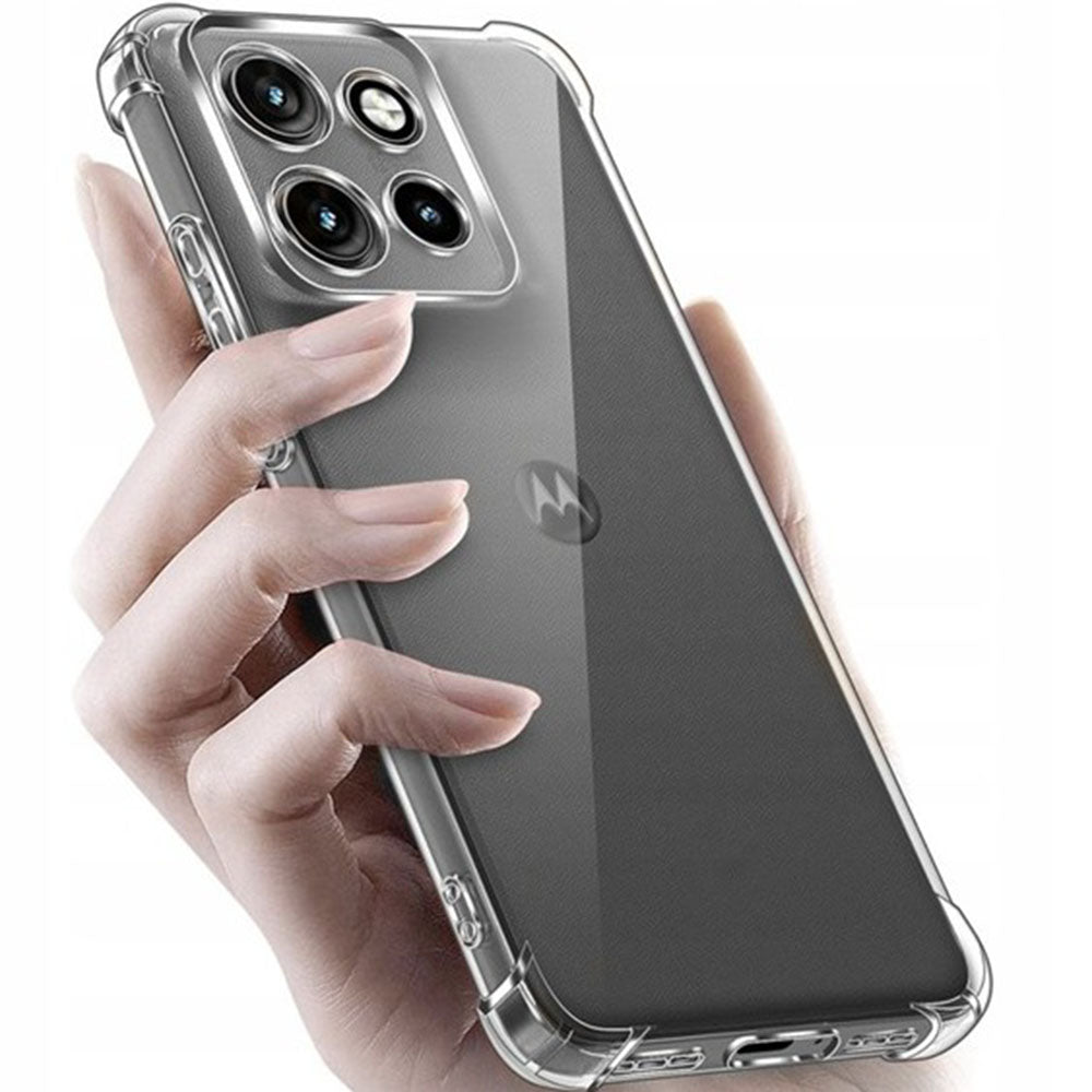 Etui til Motorola Edge 70 Fusion, Techsuit, Shockproof Clear, Gennemsigtig