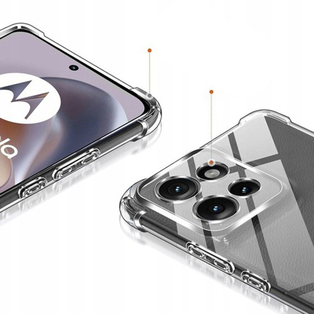 Etui til Motorola Edge 70 Fusion, Techsuit, Shockproof Clear, Gennemsigtig