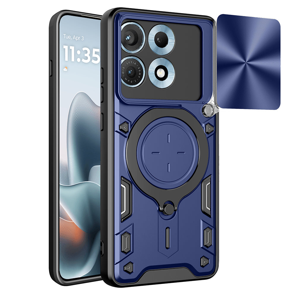 Cover til Motorola Edge 70 Max, Techsuit, CamGuard Pro, Blå