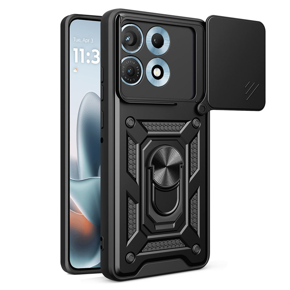 Cover til Motorola Edge 70 Max, Techsuit, CamShield, Sort