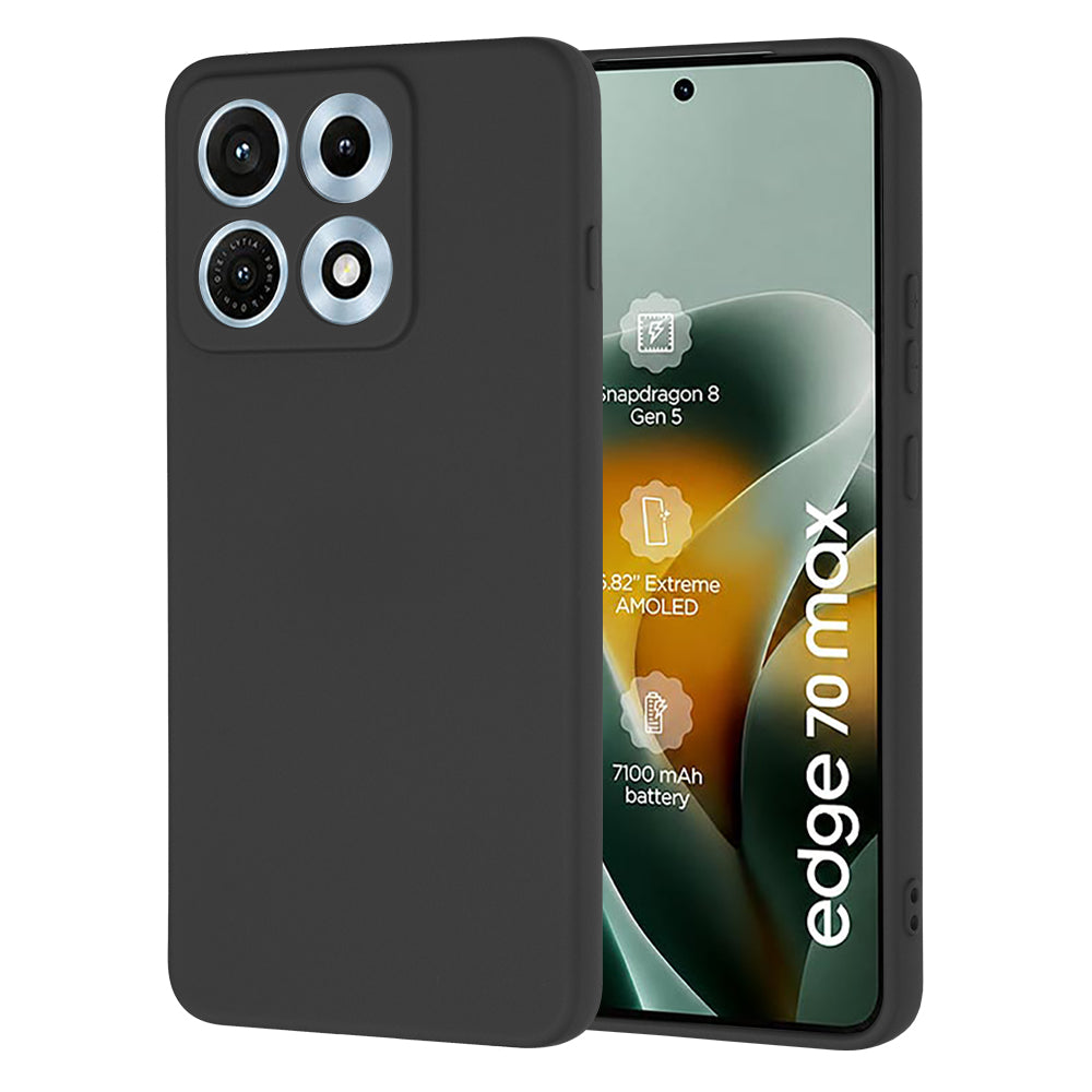 Cover til Motorola Edge 70 Max, Techsuit, SoftFlex, Sort
