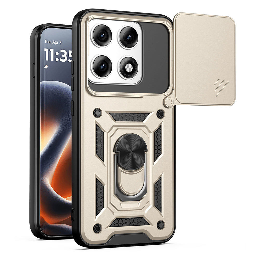 Cover til Motorola Edge 70 Pro, Techsuit, CamShield, Guld