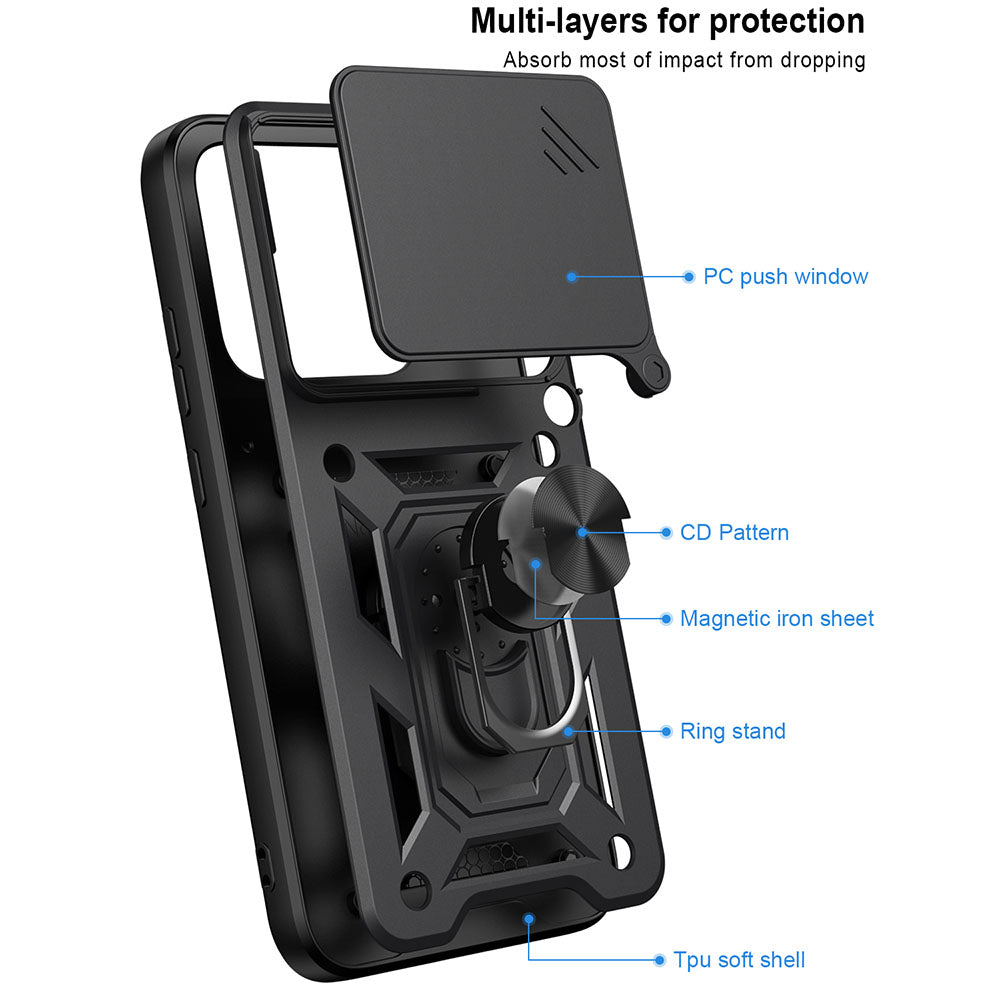 Cover til Motorola Edge 70 Pro, Techsuit, CamShield, Guld