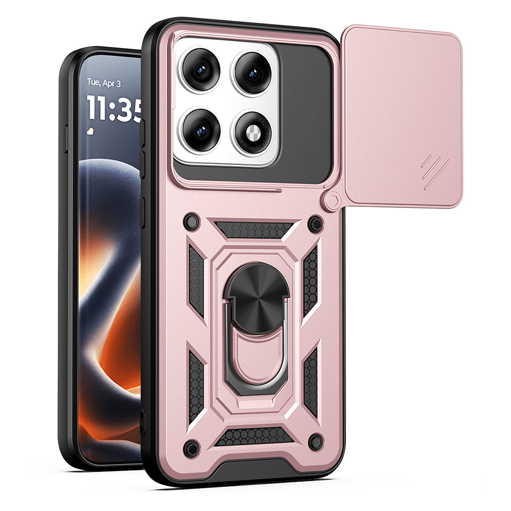 Cover til Motorola Edge 70 Pro, Techsuit, CamShield, Lyserød Guld