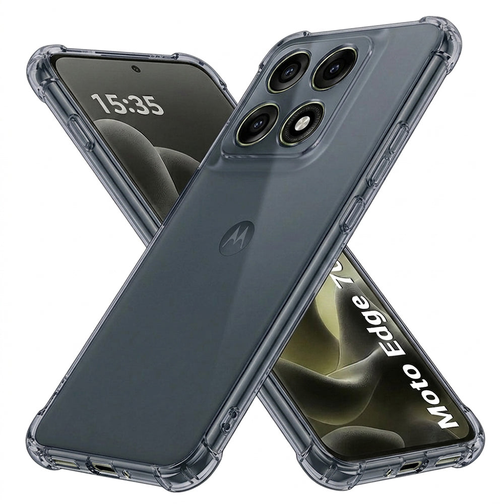 Cover til Motorola Edge 70 Pro, Techsuit, Shockproof Clear, Røgfarvet