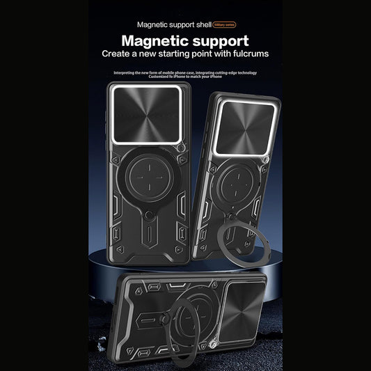 Case for Motorola Edge 70, Techsuit, CamGuard Pro, Black