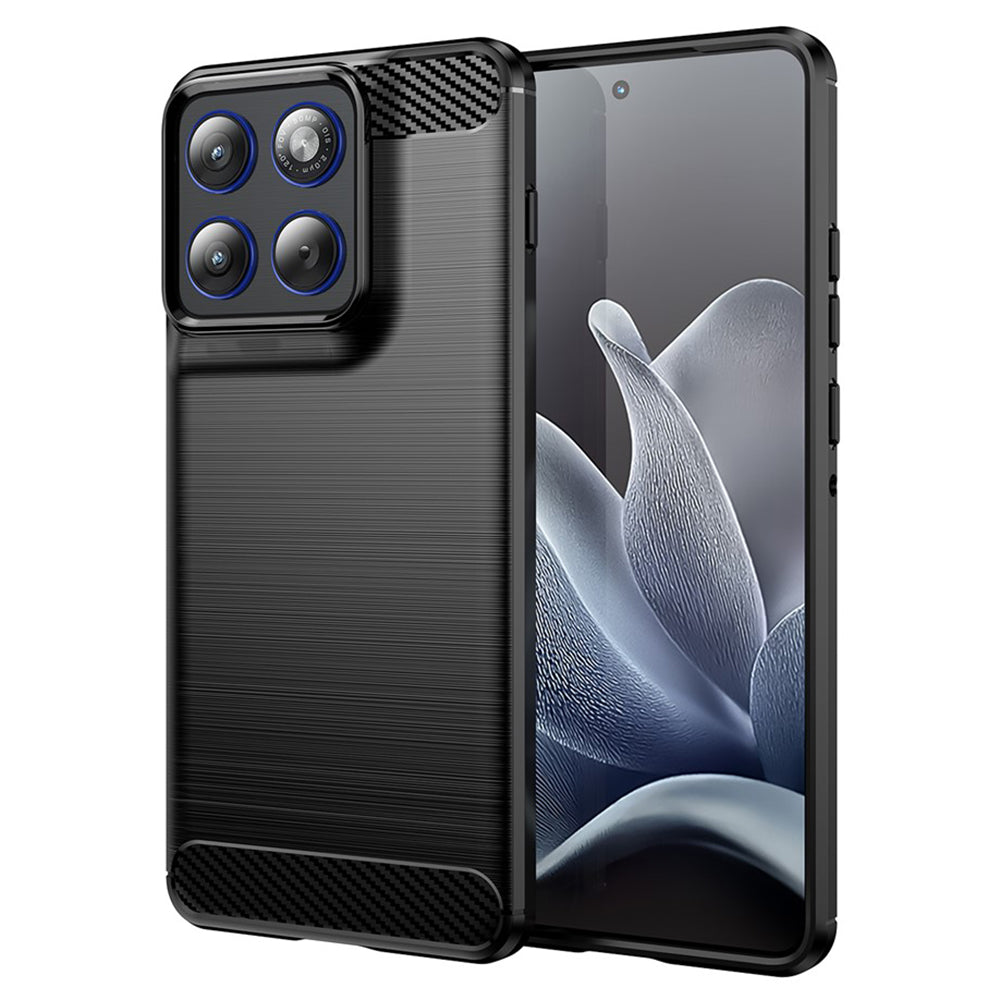 Etui til Motorola Edge 70, Techsuit, Carbon, Sort
