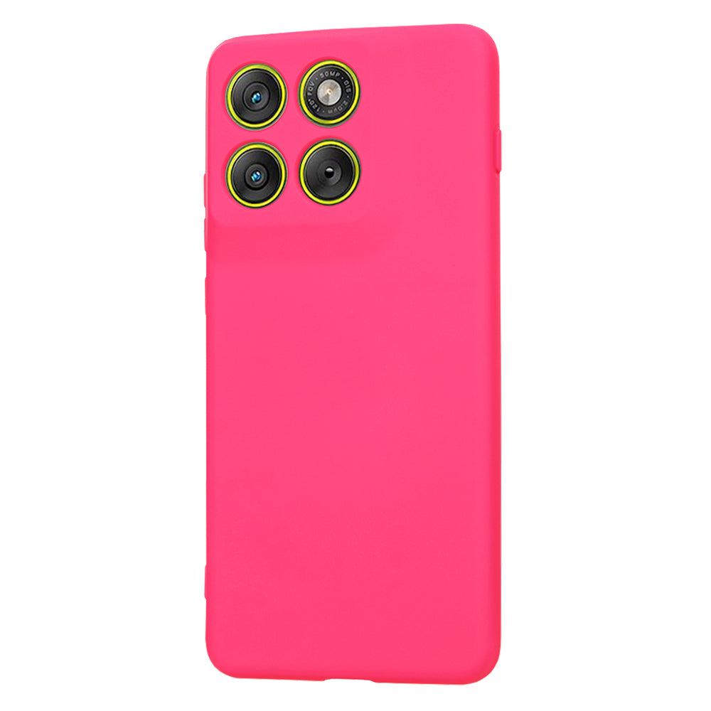 Etui til Motorola Edge 70, Techsuit, SoftFlex, Mørk Rosa