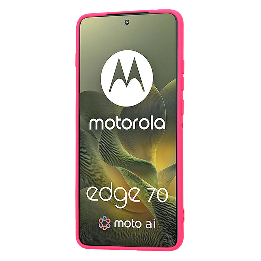Etui til Motorola Edge 70, Techsuit, SoftFlex, Mørk Rosa