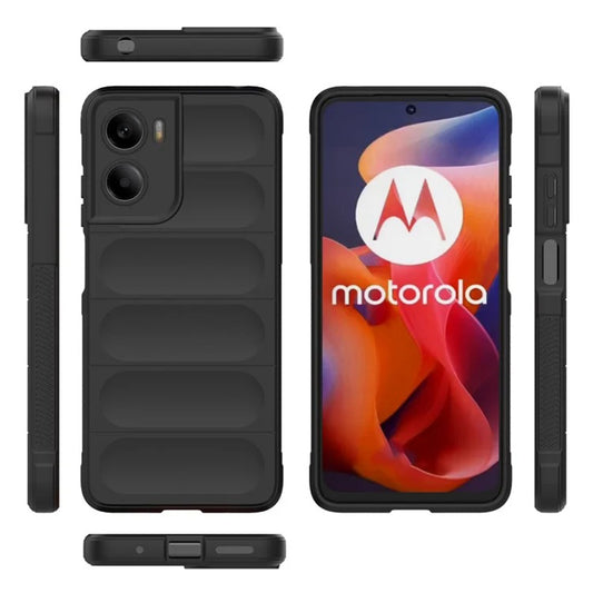 Cover til Motorola Moto E15 / G05, Techsuit, Magic Shield, Sort