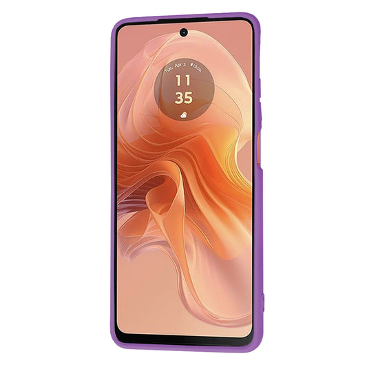 Etui til Motorola Moto G04s / E14 / G04, Techsuit, SoftFlex, Lilla