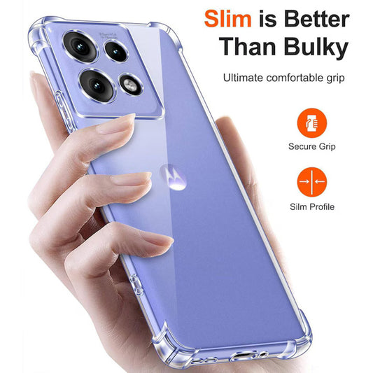 Cover til Motorola Moto G15 / G15 Power, Techsuit, Stødabsorberende Klar, Transparent