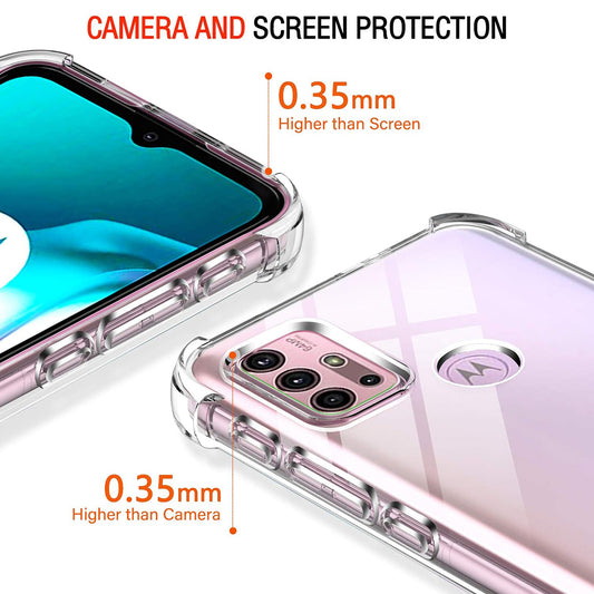 Cover til Motorola Moto G30 / G20 / G10, Techsuit, Stødsikker Klar, Transparent