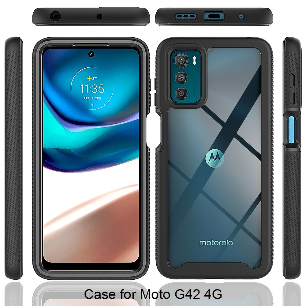 Case for Motorola Moto G42, Techsuit, Defense360 Pro, Black