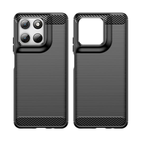 Cover til Motorola Moto G47 / G37 Power / G37 / G67 Power / G57 Power, Techsuit, Carbon, Sort