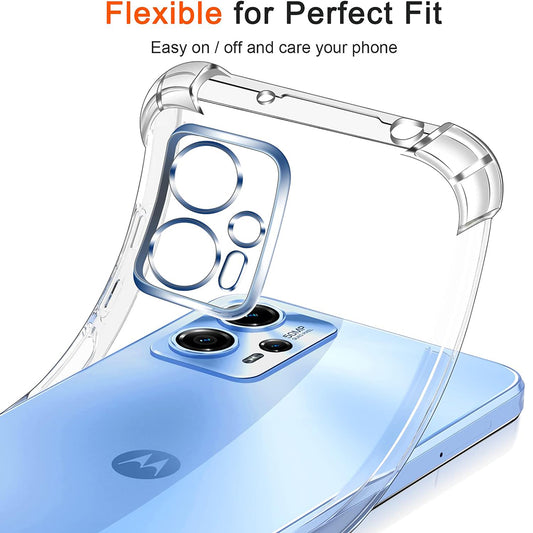 Cover til Motorola Moto G62 5G, Techsuit, Stødabsorberende Klar, Transparent