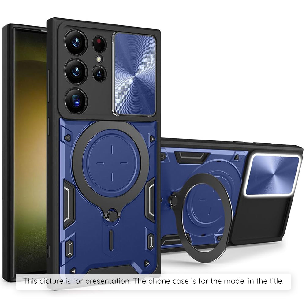 Case for Motorola Moto G77 / G67, Techsuit, CamGuard Pro, Blue