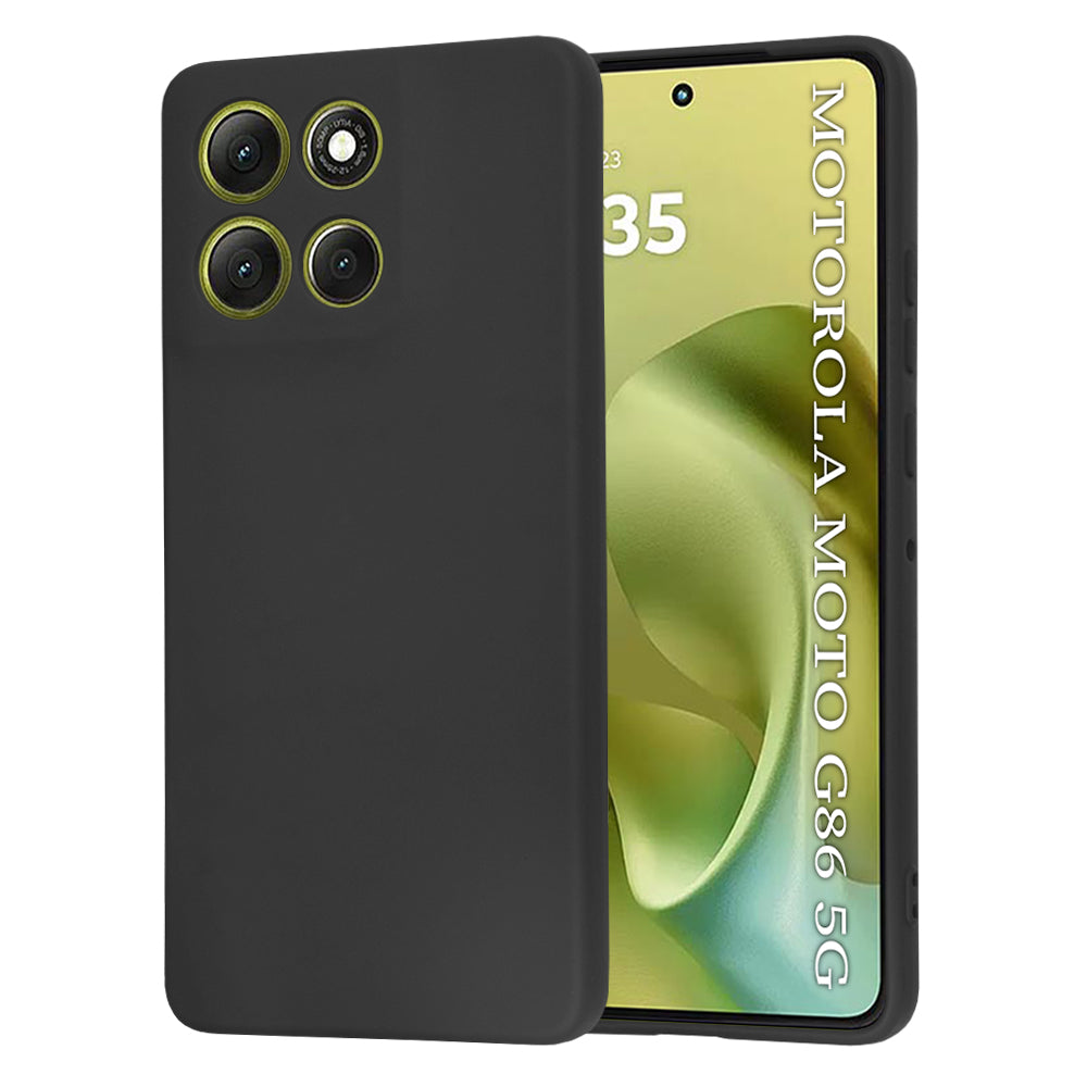 Cover til Motorola Moto G86, Techsuit, SoftFlex, Sort