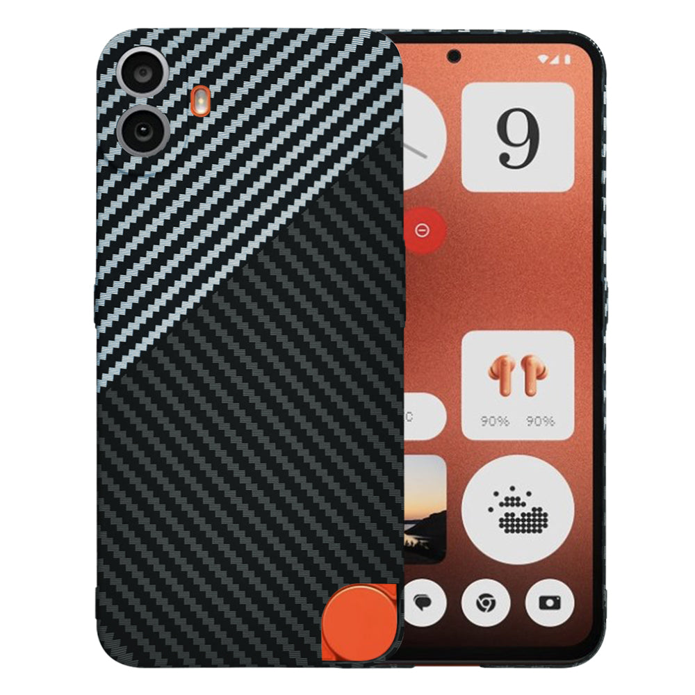 Cover til Nothing CMF Phone 1, Techsuit, Carbonite FiberShell, Sort Grå