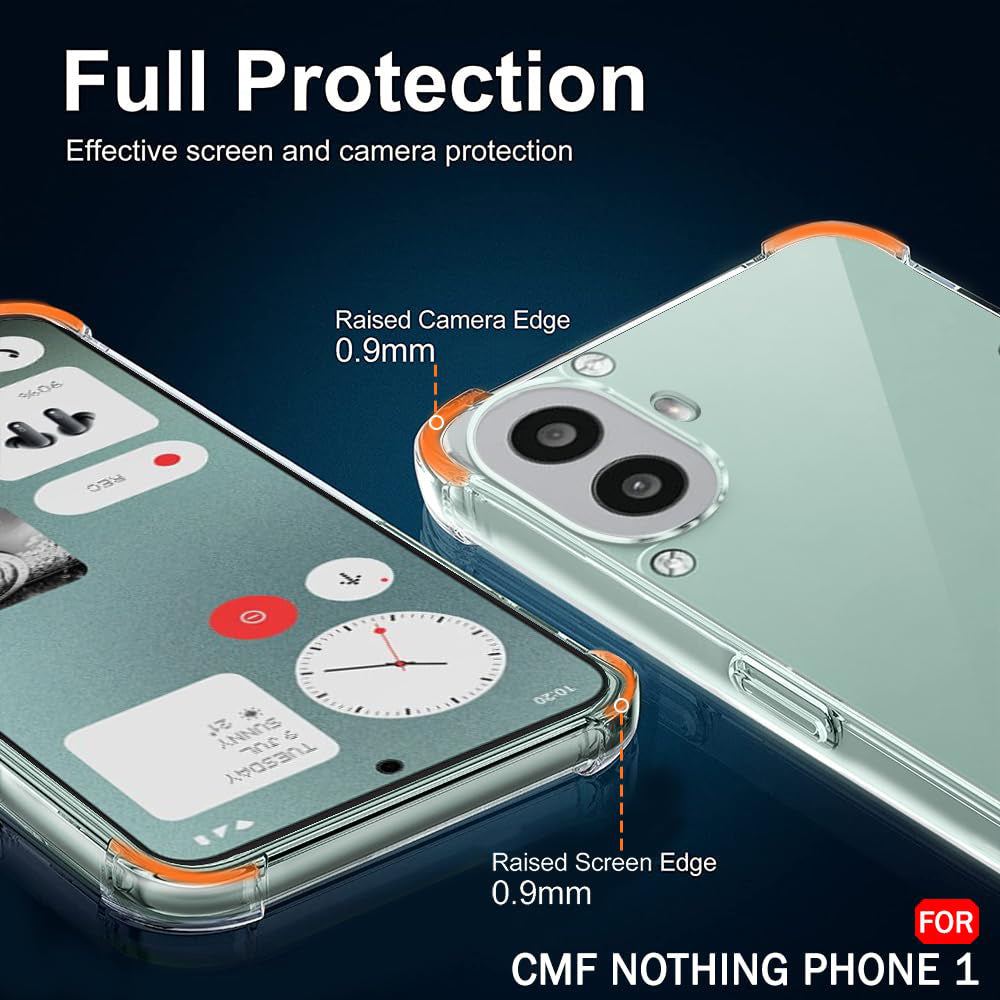 Cover til Nothing CMF Phone 1, Techsuit, Stødabsorberende Klar, Transparent